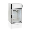 HorecaTraders Kühlvitrine | Weiß | Glastür | 84 Liter