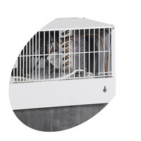 Kühlvitrine | Weiß | Glastür | 84 Liter