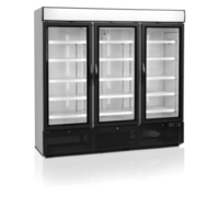 Display Cooler | Black | 3 Glass doors | 206x70x199cm