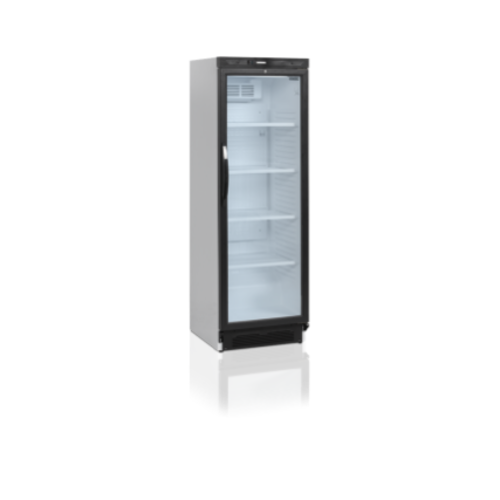  HorecaTraders Bottle fridge | White | Glass Hinged Door | 372L 