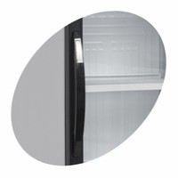 Bottle fridge | White | Glass Hinged Door | 372L