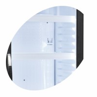 Bottle fridge | White | Glass Hinged Door | 372L