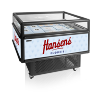 Impulse cooler | Black | Open top | Glass sides | 126x102x96cm