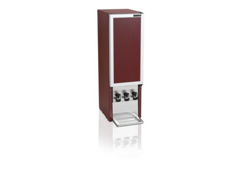  HorecaTraders Wine dispenser | Burgundy | 3x10 Liter | 35x46x115cm 