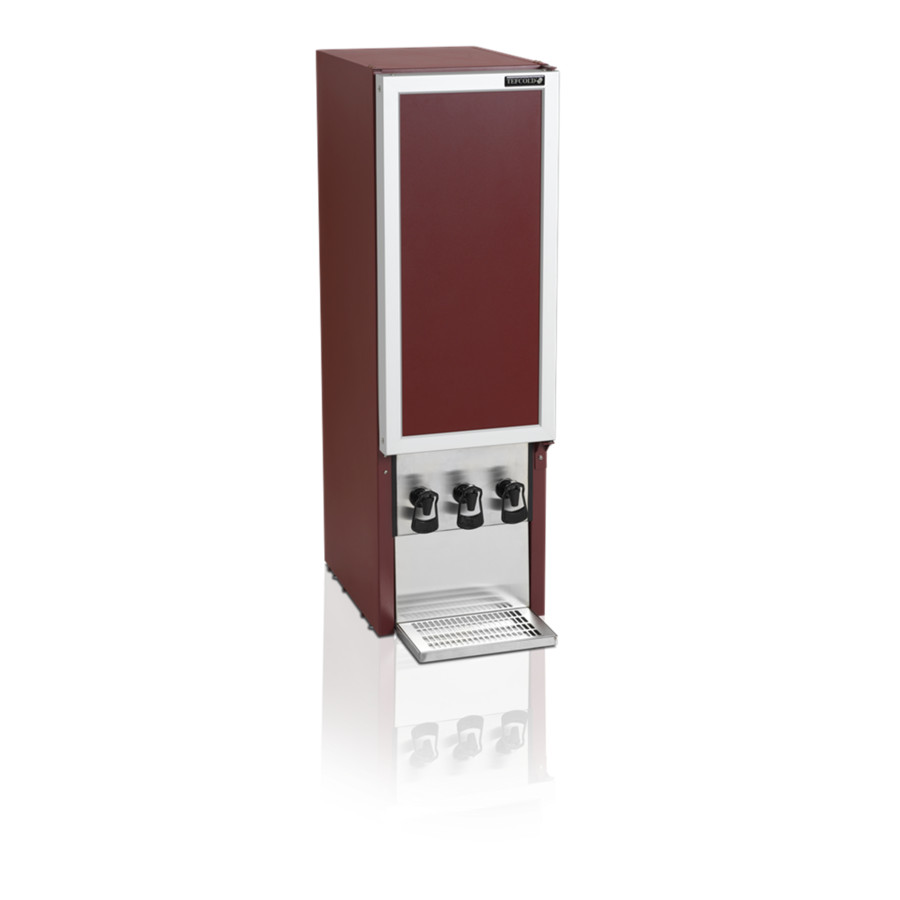 Wine dispenser | Burgundy | 3x10 Liter | 35x46x115cm