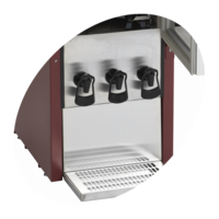 Wine dispenser | Burgundy | 3x10 Liter | 35x46x115cm