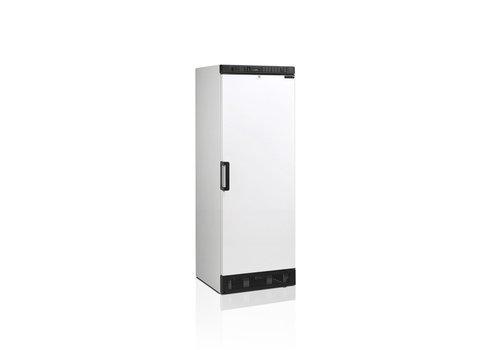  HorecaTraders Glacière de stockage | Blanc | Porte réversible avec serrure | 59,5 x 64 x 163,5 cm 