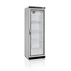HorecaTraders Display Cooler | White | Glass door | Adjustable shelves | 60x60x185cm