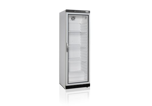  HorecaTraders Display Cooler | White | Glass door | Adjustable shelves | 60x60x185cm 