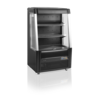 HorecaTraders Open Front Cooler | Black | Low | 2 to 8 °C | 91.5 x 64 x 154 cm