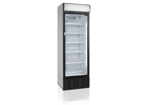  HorecaTraders Refroidisseur de bouteilles | Noir | Porte vitrée | Hotte éclairée | 68x66x209xcm 