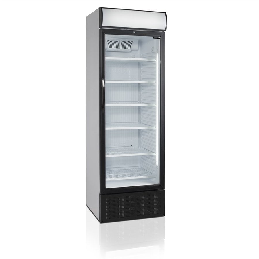 Bottle Cooler | Black | Glass door | Illuminated hood | 68x66x209xcm