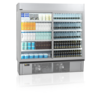 HorecaTraders Multideck Cooler | White | Sliding doors and lock | 0 to 8 °C | 1885 x 737 x 1987 mm