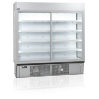Multideck Cooler | White | Sliding doors and lock | 0 to 8 °C | 1885 x 737 x 1987 mm