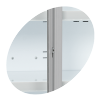 Multideck Cooler | White | Sliding doors and lock | 0 to 8 °C | 1885 x 737 x 1987 mm