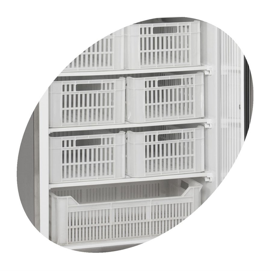 Glacière de stockage | Porte réversible | Serrure incluse | 77,7 x 75 x 190 cm