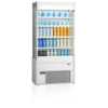 HorecaTraders Open Front Cooler | White | 2 to 8 °C | 97 x 58 x 200.5 cm