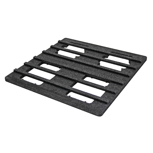  HorecaTraders Kühlelementhalter aus Polypropylen | Schwarz | Für Thermobox | 600 x 400 mm 