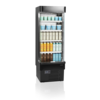 HorecaTraders Open Front Cooler | Black | 2 to 8 °C | 685 x 737 x 1985 mmn front cooler | 2 to 8 °C | 685 x 737 x 1985 mm