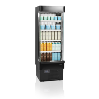 Open Front Cooler | Black | 2 to 8 °C | 685 x 737 x 1985 mmn front cooler | 2 to 8 °C | 685 x 737 x 1985 mm