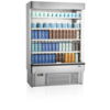 HorecaTraders Open Front Cooler | Stainless Steel | 2 to 8 °C | 1335 x 737 x 1985 mm