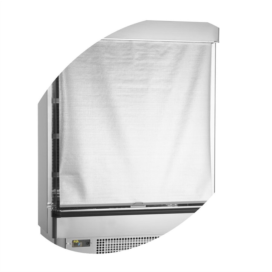 Kühler mit offener Vorderseite | Edelstahl | 2 bis 8 °C | 1335 x 737 x 1985 mm