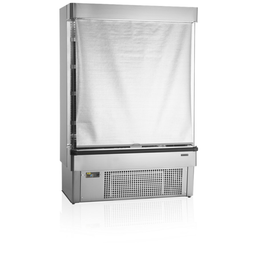 Kühler mit offener Vorderseite | Edelstahl | 2 bis 8 °C | 1335 x 737 x 1985 mm