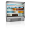 HorecaTraders Open Front Cooler | Stainless Steel | 2 to 8 °C | 1885 x 737 x 1985 mm