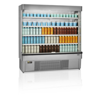 Glacière ouverte à l'avant | acier inoxydable | 2 à 8 °C | 1885 x 737 x 1985 mm