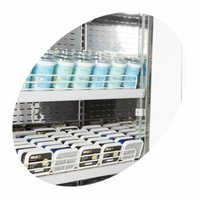 Glacière ouverte à l'avant | acier inoxydable | 0 à 4 °C | 685 x 727 x 1985 mm