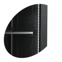 Display cooler | Black | Glass door | 5 shelves | 60x60x199cm