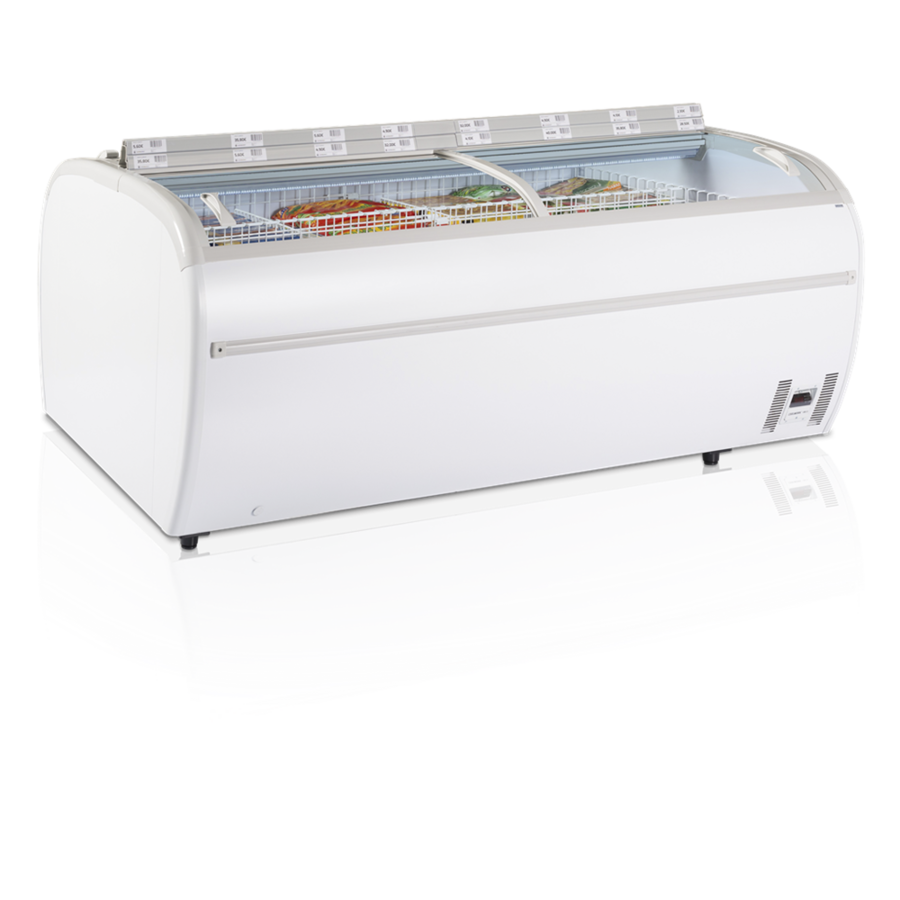 Supermarket cooler/freezer | Static cooling | Glass sliding lids | 215 x 146.5 x 93cm