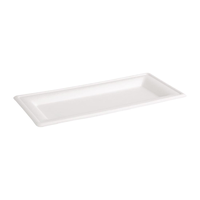 Bagasse Plates | Compostable | Rectangular | 258mm |(50 pieces)