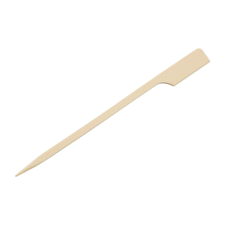 Brochettes en bambou | Biodégradable | 120 mm (100 pièces)