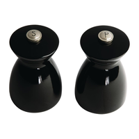 salt and pepper mill set black wood | 11.5cm