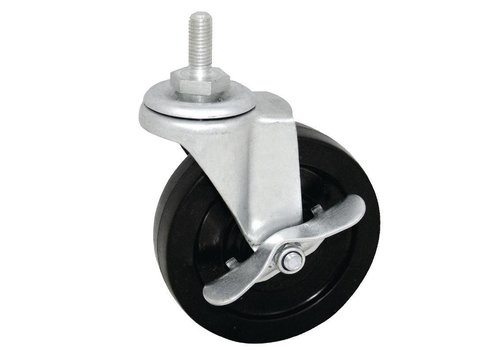  HorecaTraders Jeu de roues 4 pièces (2 freinées, 2 non freinées) 