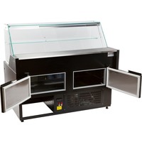 Refrigerated counter Black | Oscar 1.5 | 150x81.5x (h) 123 cm