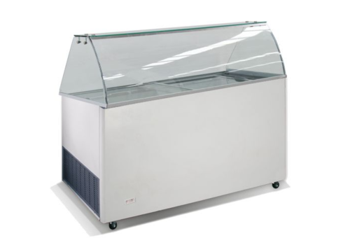  HorecaTraders Vitrine à glaces | 144x73x(h)123 cm 
