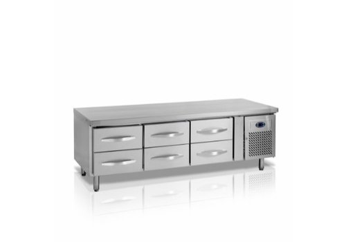  HorecaTraders Workbench | Chilled | 6 drawers | 1795 x 700 x 680mm 