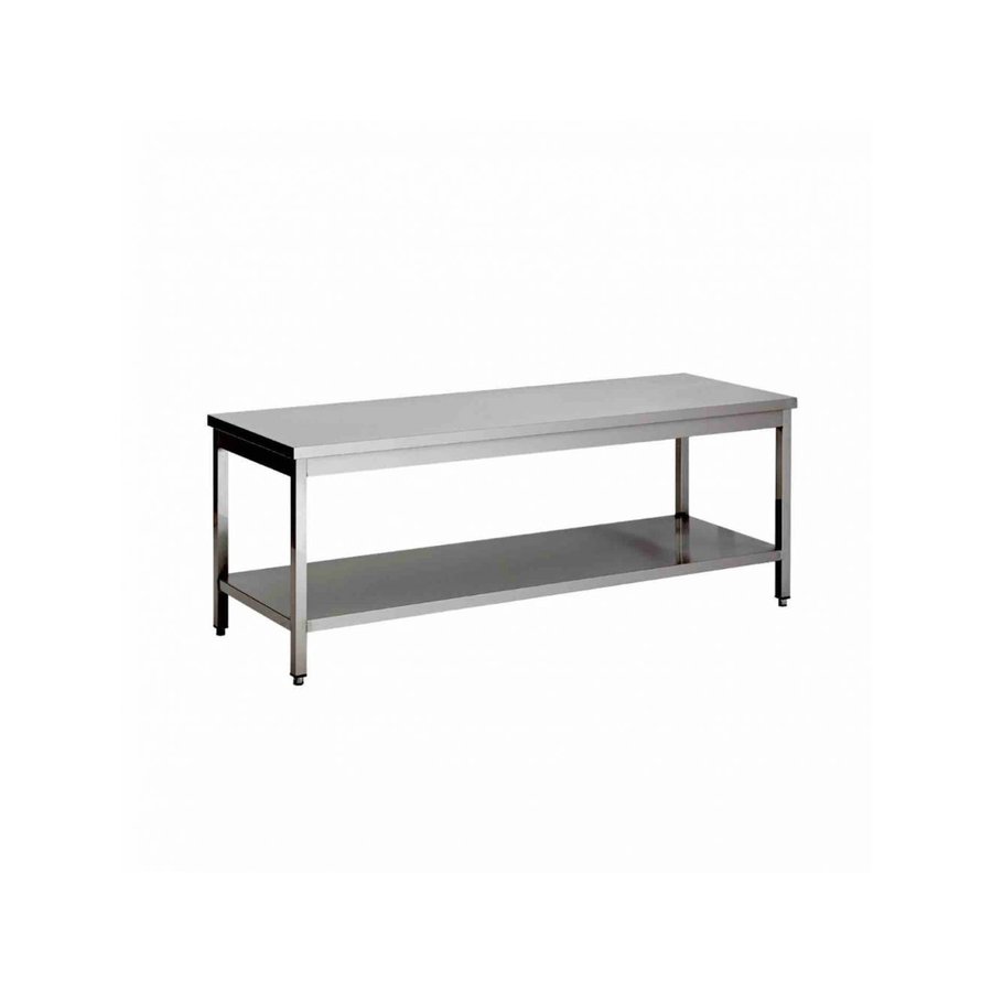 Table de travail en acier inoxydable | 60 kg | 200x60x60cm