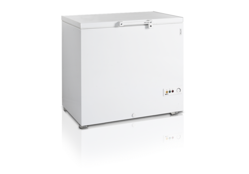  HorecaTraders Chest Freezer | Hinged lid | 2 lids | 86x48x73cm 