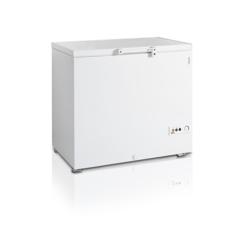  HorecaTraders Chest freezer | Hinged lid | 2 lids | 86x48x73cm 