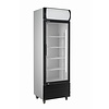 HorecaTraders Forced action bottle cooler with self-closing glass door | White sheet steel