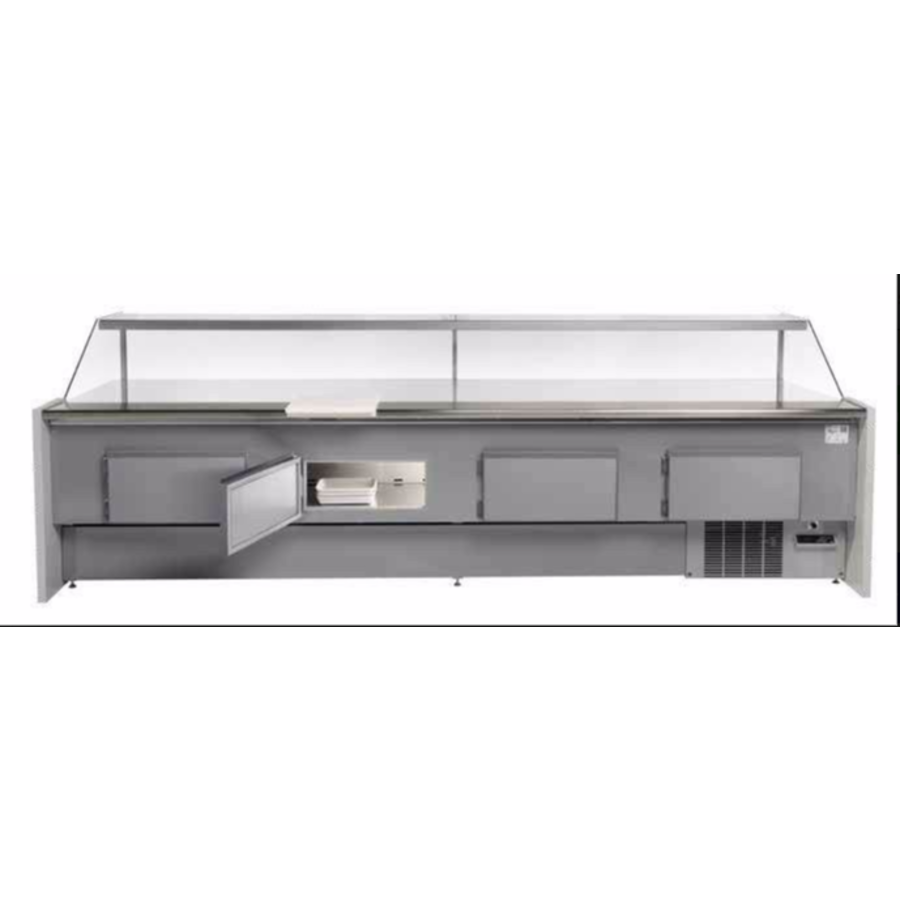 Vitrine réfrigérée | zara2 vent GI L320 | Forcé | 321x113x123 cm