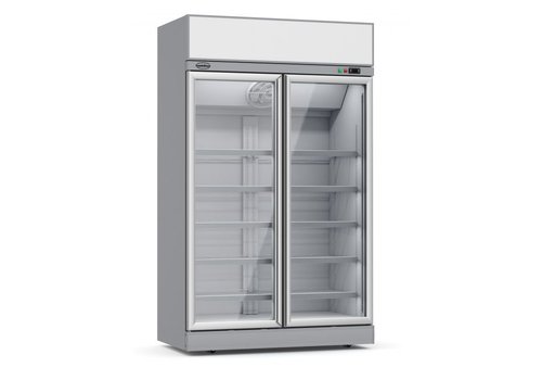  Combisteel Fridge | 2 Glass doors | 1000L 