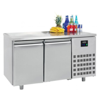 Stainless steel cooling workbench | Forced Cooling (3 sizes) | 1400 x 700 x 850mm