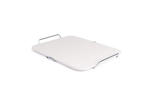  HorecaTraders Pizza Stone | Rectangular | Including metal holder 