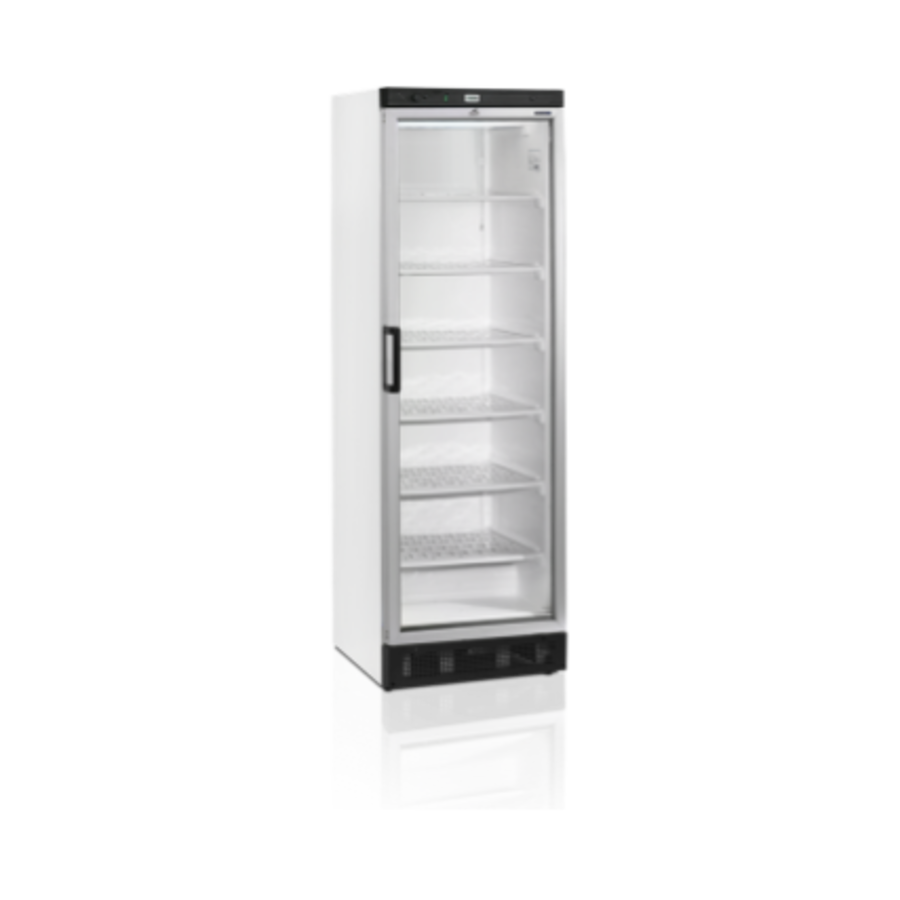 Congélateur vertical | porte vitrée | six grilles | 595x640x1840
