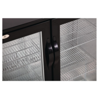 Refroidissement de barres | 2 portes vitrées | 208L | 90 x 90 x 52 cm