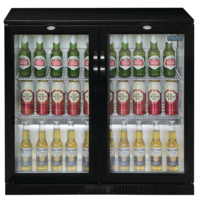 Bar cooling | 2 Glass Doors | 208L | 90 x 90 x 52cm